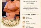 பாடலாசிரியர் டாக்டர் கிருதயா அவர்களுக்கு ஆழ்ந்த இரங்கல்