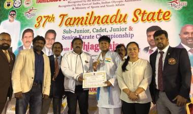 கராத்தே போட்டியில் தங்கபதக்கம் வென்ற ஸ்டண்ட் மாஸ்டர் ஸ்டன் சிவாவின் மகன்கள்