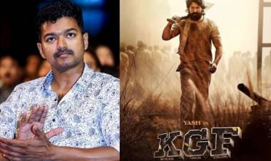 "கே.ஜி.எஃப்" படக்குழுவினரை பாராட்டிய "தளபதி" விஜய் 