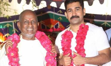 விஜய் ஆண்டனியின் "தமிழரசன்" திரைப்படத்தை துவக்கி வைத்த இளையராஜா