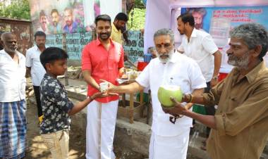 ஜெய்வந்த் சைதய் குப்பம் ரோடு மக்களுக்காக இன்று மோர் பந்தல் அமைத்தார்