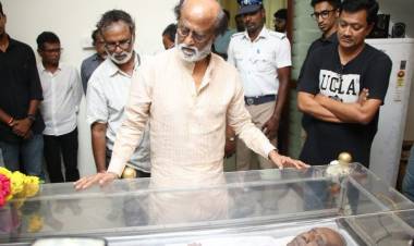 Actor Rajinikanth visited Late director Mahendran's house