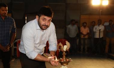 அரவிந்த்சாமி, சன்தோஷ் P.ஜெயக்குமார் இணையும் புதிய படம் துவங்கியது