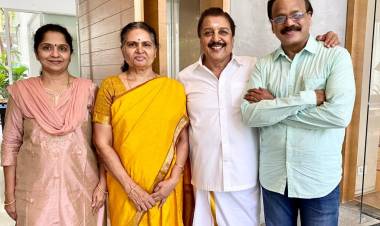 #Kabadadaari Movie Producer’s @Dhananjayang & @lalithagd meets veteran actor Sivakumar 79th birthday