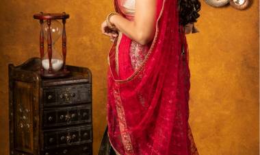 The Latest Stunning Photoshoot Stills Of Actress #AnjenaKirti Gives A Dazzling Look In A Solid Ethnic Wear!!