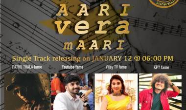 We're excited to let you all know that #aariveramaari single will be released by @dir @kishendas @nithyashree @pugazh tomorrow at 6.00 P.M on