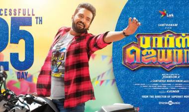 @iamsanthanam's #ParrisJeyaraj is running successfully in its 25th day, Watch it in theatres now