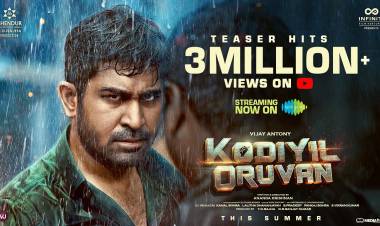 .@Vijayantony’s #KodiyilOruvan teaser Hits 100k likes and 3M + views