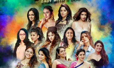 14 Gorgeous Girls will Release #Namitha's First Production with Subash S Nath's #BowWow  First look poster on April 14 @ 6 PM