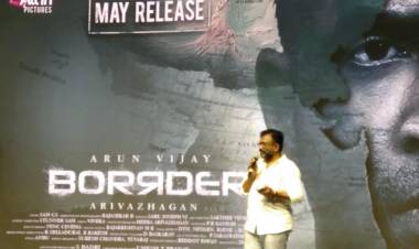 Actor @arunvijayno1 is a " Never Give Up " character . #BORRDER is a Perfect Hit Team  - Producer T.Siva