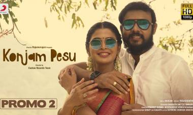#KonjamPesu promo 2 is here, Full song video will be out at 4PM TODAY!