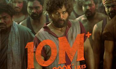 The whole Nation is Grooving to the #PushpaFirstSingle 10M+ Views with 900K+ Likes across 5 languages 