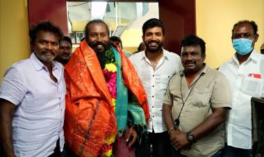 படப்பிடிப்பை முடித்த மகிழ்ச்சியில், மரியாதை செய்து வழியனுப்பி வைத்த இயக்குநர் ஹரி படக்குழு, ஆனந்த  கண்ணீரில் மிதந்த #KGF புகழ் கருடா ராம் !