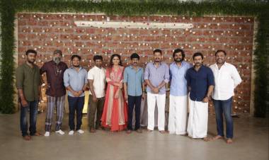 Pooja of Suriya-Jyotika's 2D Entertainment to producer Karthi-Muthaiah project titled VIRUMAN held.