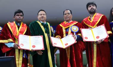 Vels University honours TR Silambarasan with an honorary doctorate at the 11th Annual Convocation Ceremony 