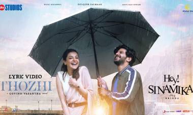 பிரபல நடன இயக்குநர் பிருந்தா இயக்கும் ‘ஹே சினாமிகா’ படத்திற்காக துல்கர் சல்மான், காஜல் அகர்வால் பங்கு பெறும் நட்பு பாடல்