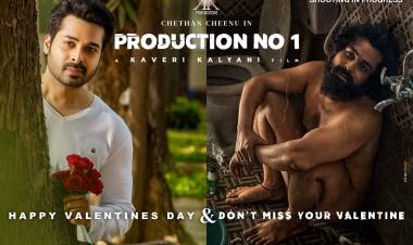 Valentine's Day special poster of Chethan Cheenu's upcoming flick directed by actress Kaveri Kalyani and bankrolled by K2K Productions grabs attention