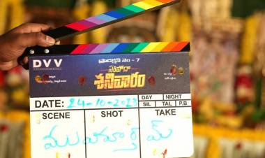 பிரம்மாண்டமாக தொடங்கியது 'நேச்சுரல் ஸ்டார்' நானி - விவேக் ஆத்ரேயா- டி வி வி என்டர்டெய்ன்மென்ட்ஸ் இணைந்து உருவாக்கும் பான் இந்திய திரைப்படமான 'சூர்யாவின் சனிக்கிழமை'