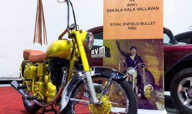 உலகநாயகனின் பெருமைமிகு அடையாளமான புல்லட்டை அவரது பிறந்தநாளில் சேர்த்துக்கொண்ட ‘ஏவிஎம் ஹெரிடேஜ் மியூசியம்’