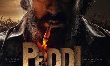 'குளோபல் ஸ்டார்' ராம் சரண் நடிக்கும் 'பெடி ( PEDDI) 'படத்தின் பர்ஸ்ட் லுக் வெளியீடு
