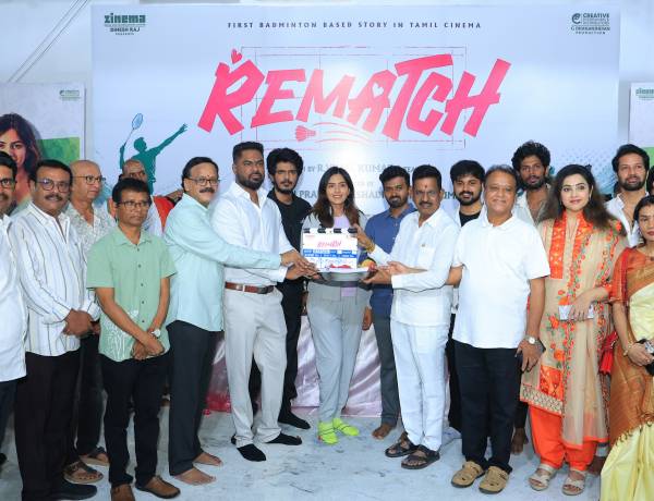 KPY Bala's next film ‘Rematch’ begins with grand pooja ceremony; Tamil cinema’s first badminton-based romantic sports drama