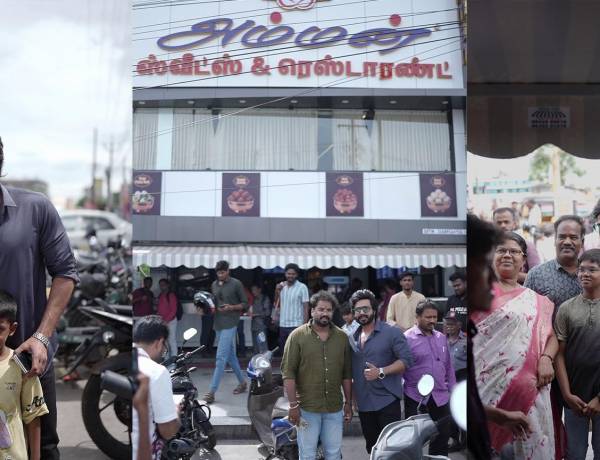 விஷ்ணு விஷால் – சூரி நட்பை கொண்டாடும் வைரல் வீடியோ… மதுரையில் ‘அம்மன்’ உணவகத்தில் படக்குழுவுக்கு சூரி சர்ப்ரைஸ்!