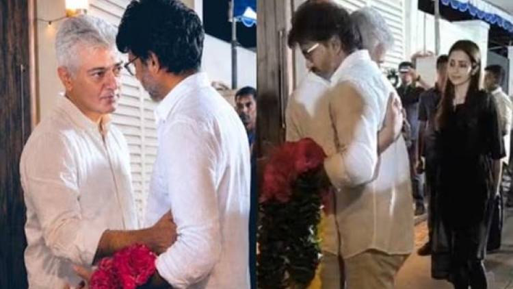 Ajith’s mom cremated; CM Vijay and industry pay tearful tributes