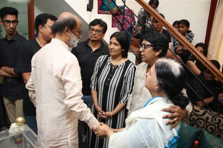 Actor Rajinikanth visited Late director Mahendran's house