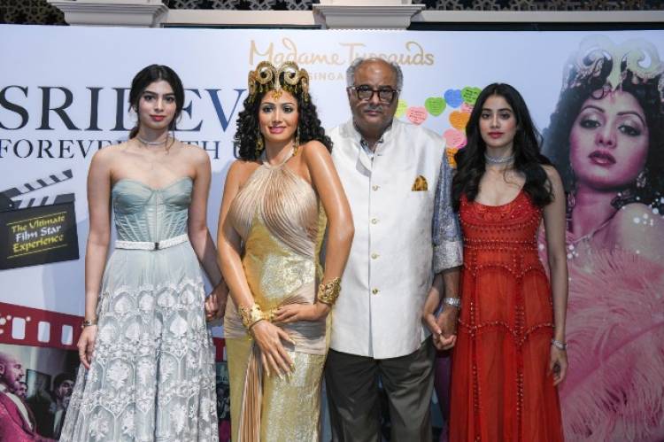 Actress Sridevi's unique wax figure in Madame Tussauds Singapore