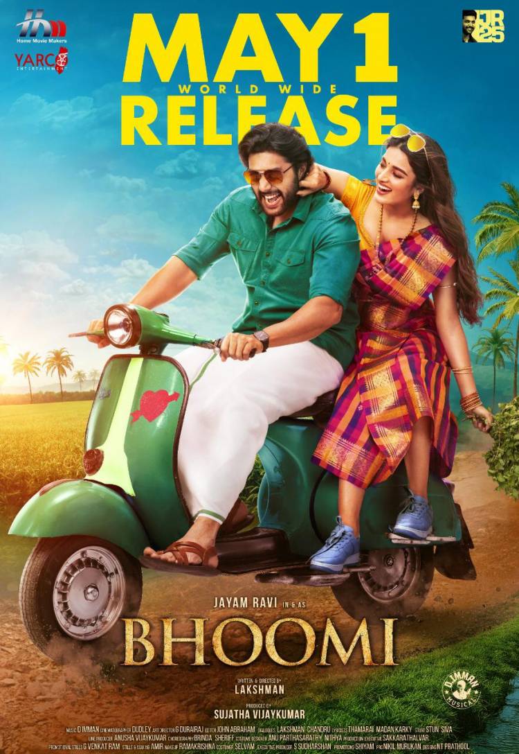 Here is A colourful 2nd Look Poster Of  actorJayamravi's Bhoomi Releasing Worldwide On May 1st!‬