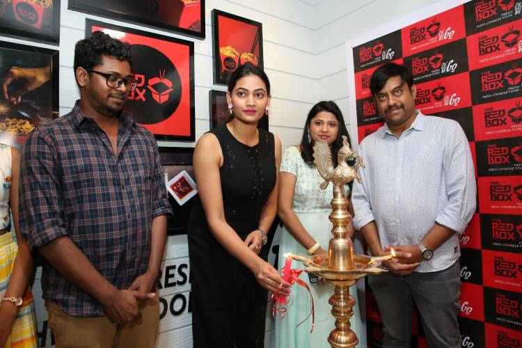 Actress Spandana Palli Inaugurates The Red Box Indo Chinese food Takeaway