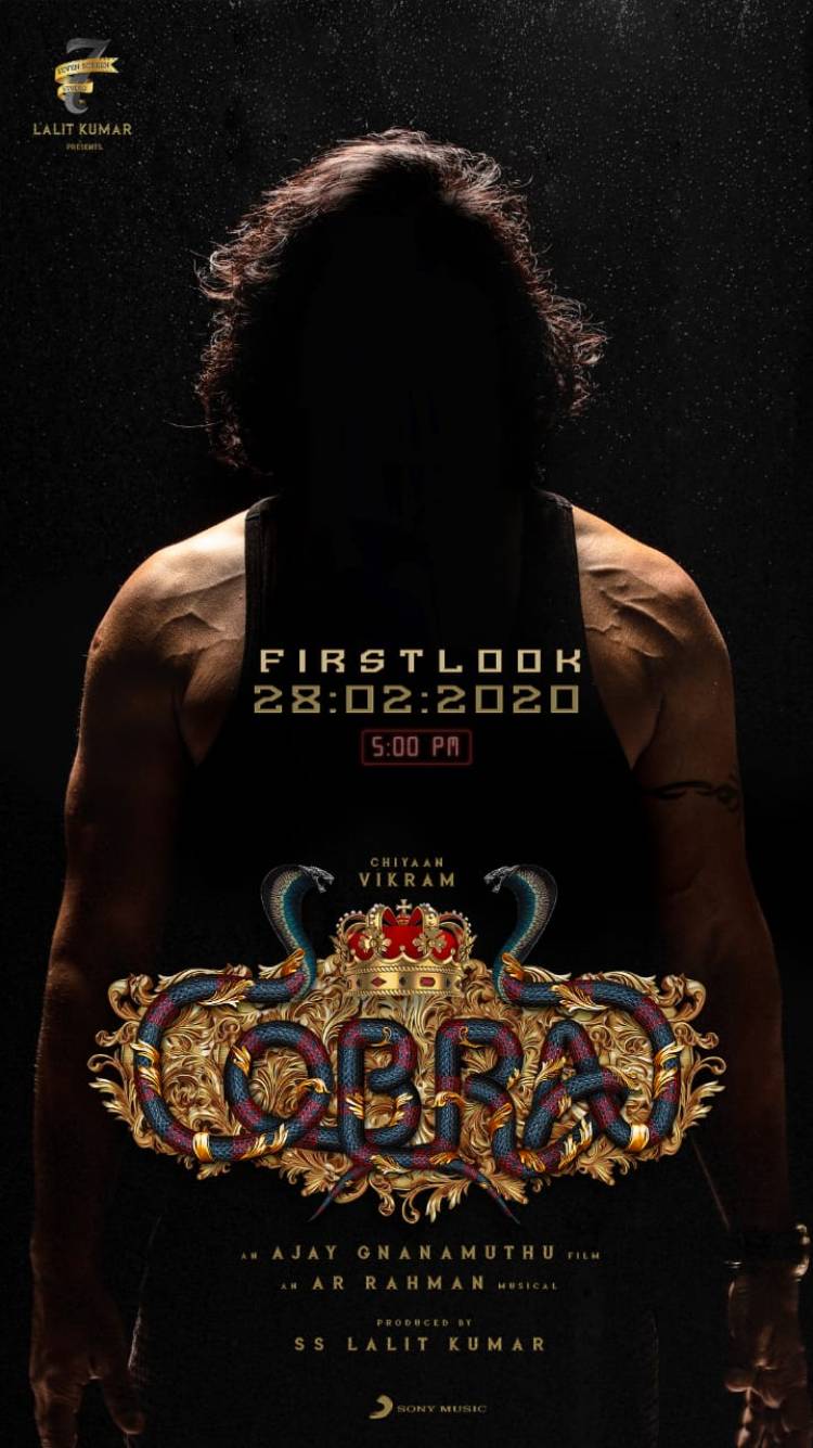 Make way for Chiyaanvikram First Look of Cobra tomorrow
