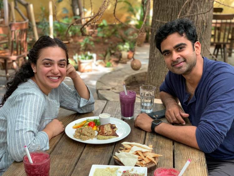 AshokSelvan & MenenNithya share pictures from their next film