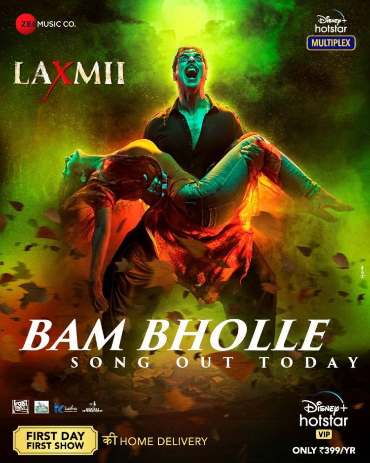 Get ready to witness the explosion today as #Laxmii reveals her new avatar with the most awaited song #BamBholle! Launching soon!