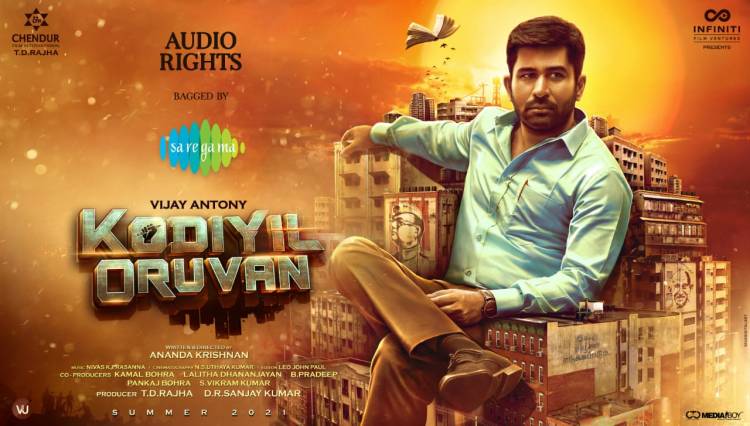 @vijayantony 's #KodiyilOruvan  Audio Rights bagged by @saregamasouth !!