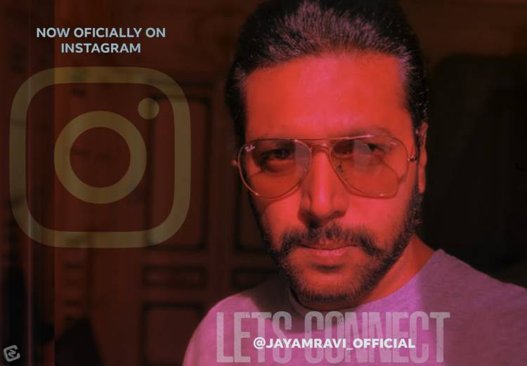 Our @actor_jayamravi Joins @instagram, Welcome him by following his Instagram id: istagram.com/jayamravi_official