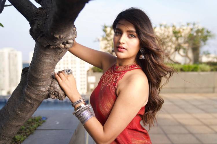 The #Bhoomi & #Eeswaran girl #NiddhiAgerwal looks stunning in these lovely pictures from her latest photoshoot.