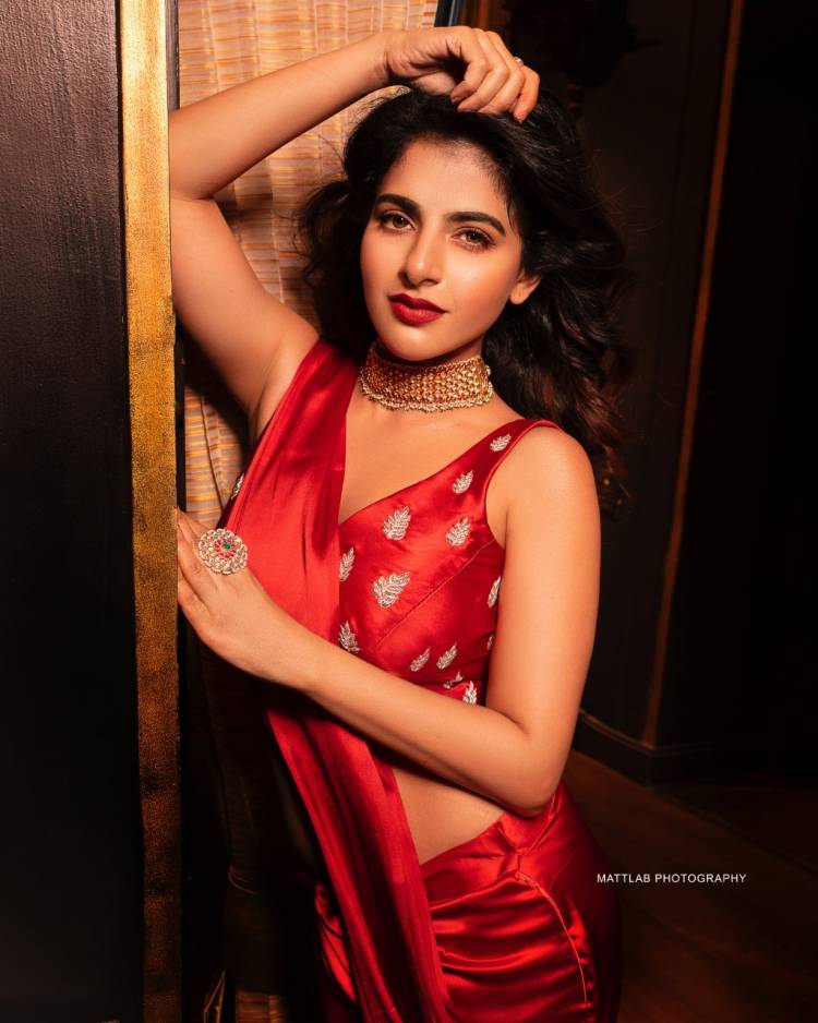 #IswaryaMenon ending the year with a sizzling red photoshoot