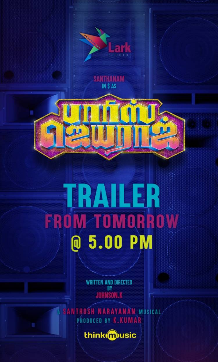 #ParrisJeyaraj trailer will be out tomorrow at 5.00 PM.