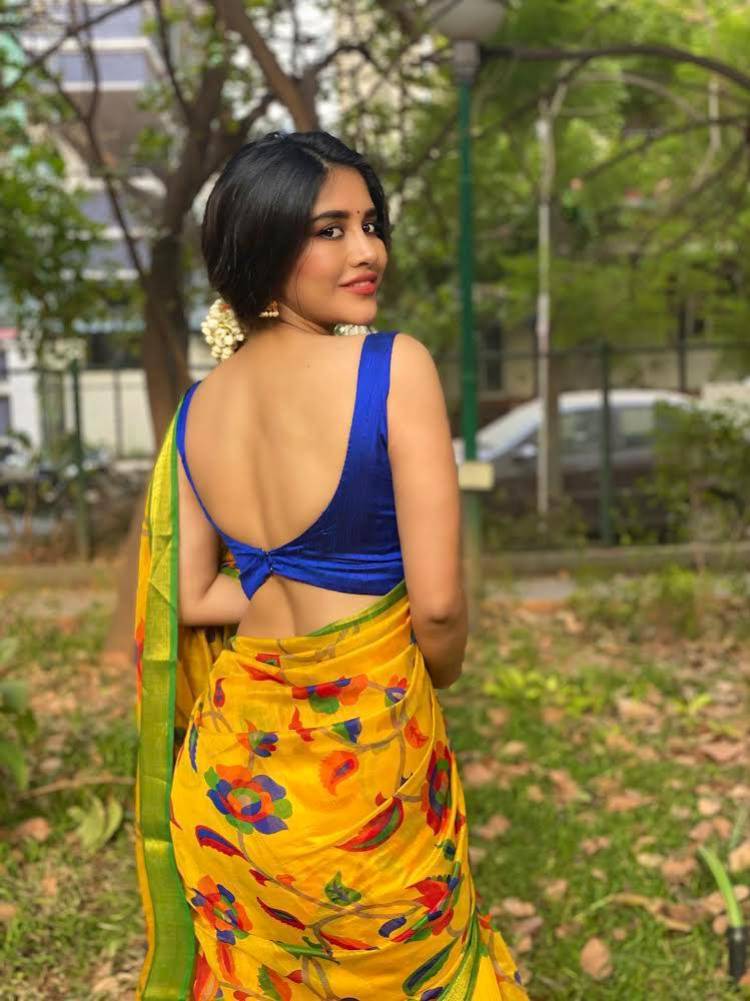 Brilliant radiance in a saree blessing our feeds  #TeluguStar  #NabhaNatesh