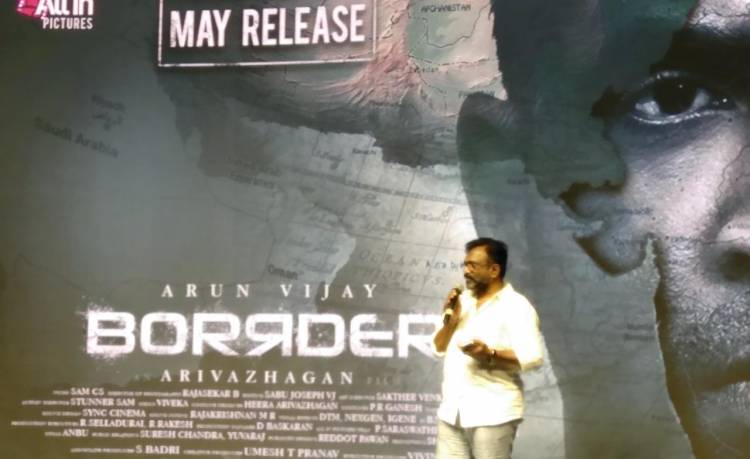 Actor @arunvijayno1 is a " Never Give Up " character . #BORRDER is a Perfect Hit Team  - Producer T.Siva