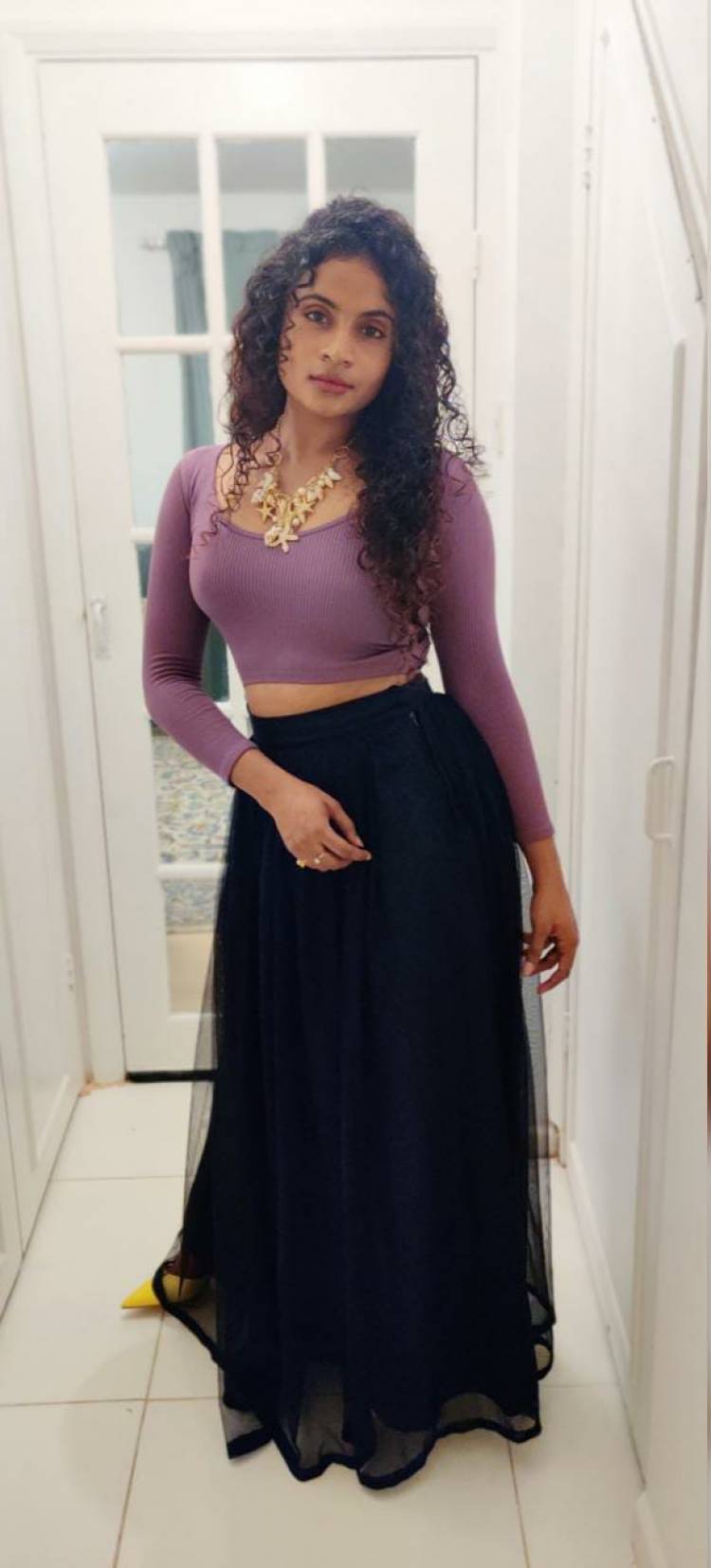 Upcoming Actress #Shubaa looks like a bombshell in these beautiful outfits..