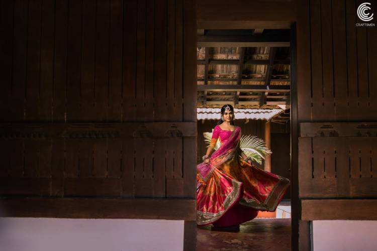 Actress #MeenakshiGovind Looks Like a Stunning Goddess in a Embellished Pink Lehenga.