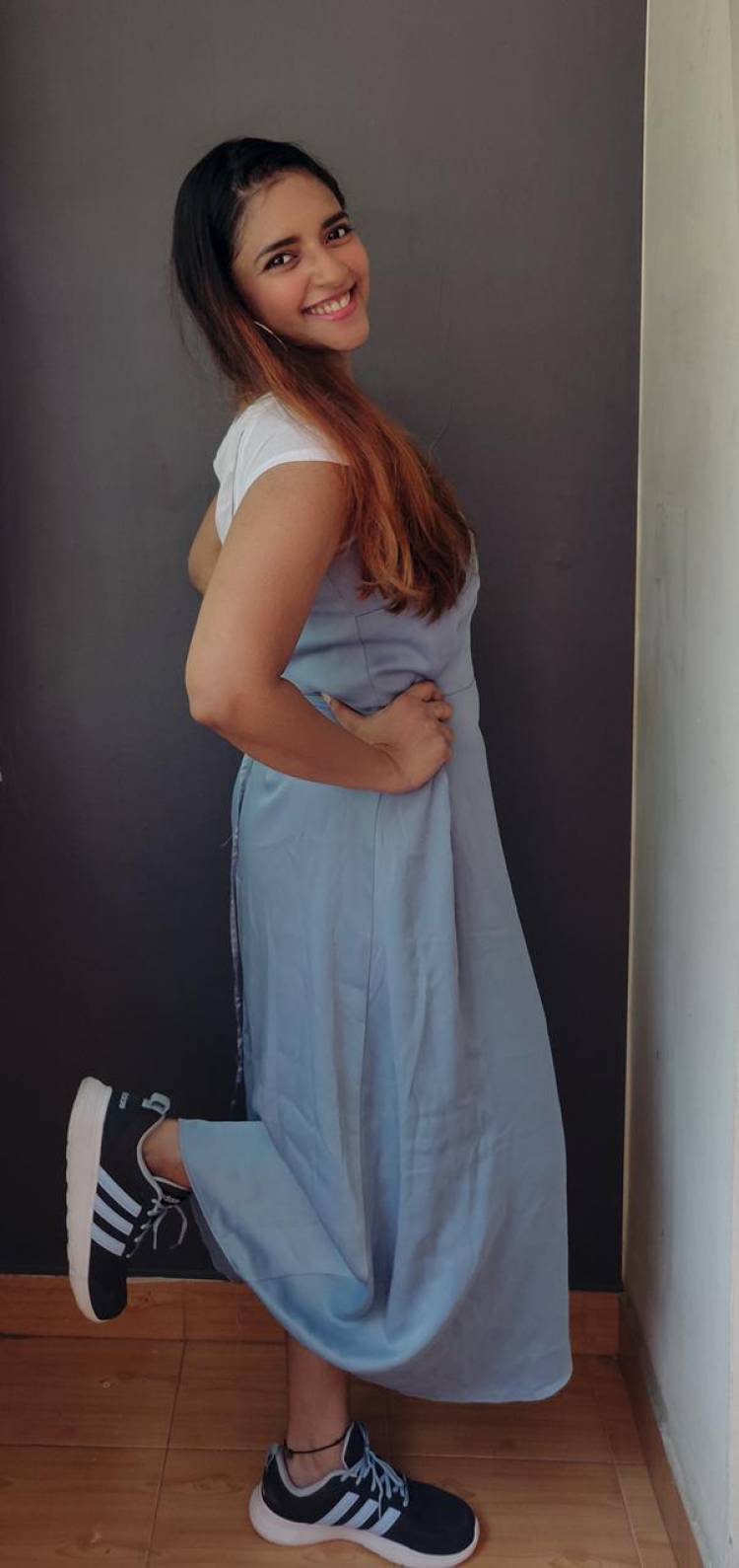Rockin’ blue to beat the blues! Just casual clicks of Actress @ivasuuu