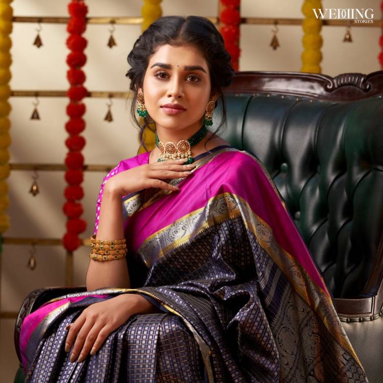 Actress #meenakshigovindharajan in This Saree From Her Most Recent Photoshoot stills