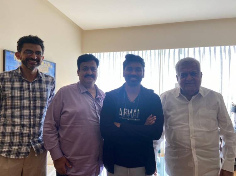 Sekhar Kammula And Producers Of Sree Venkateswara Cinemas LLP Meet Superstar Dhanush