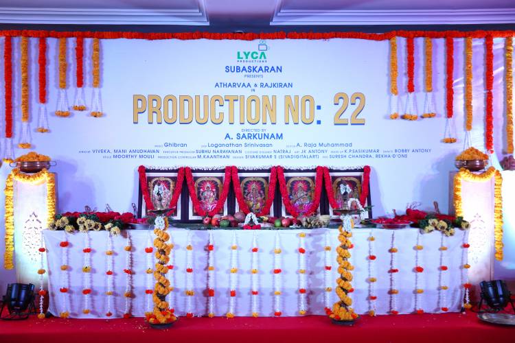 லைகா புரடக்ஷன்ஸ் தயாரிப்பாளர் சுபாஸ்கரன் அவர்கள் தயாரிக்கும் புதிய படமான 22 வது படத்தை, இயக்குனர் A.சற்குணம் எழுதி இயக்குகிறார். 