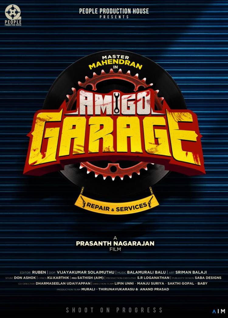 Here you go! @Actor_Mahendran Starring #AmigoGarage Title look 