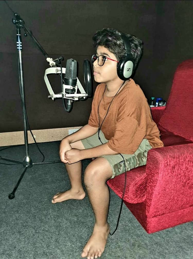 Arun Vijay’s son Arnav Vijay starts dubbing for his debut movie produced by Suriya’s 2D Entertainment 