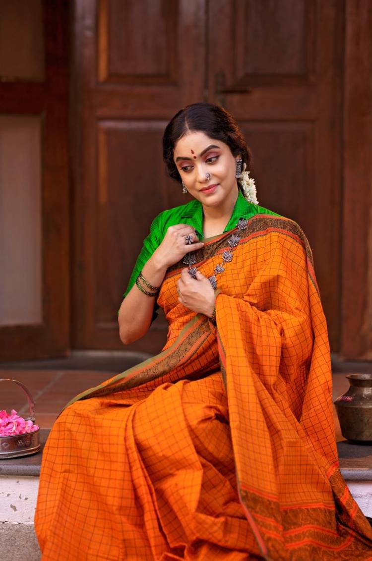 Actress #AbhiramiVenkatachalam Shows Us How To Ace The Saree Look Brilliantly… 